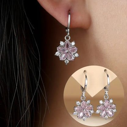 Korean Version Delicate And Gentle Fashion Flower Earrings For Girls Suitable For Daily Wear Stud Earrings